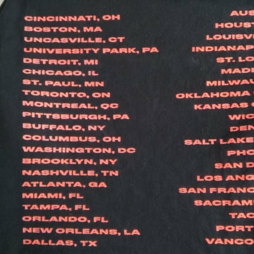 2019 5SOS NORTH AMERICAN TOUR SHIRT - Picture 5 of 8